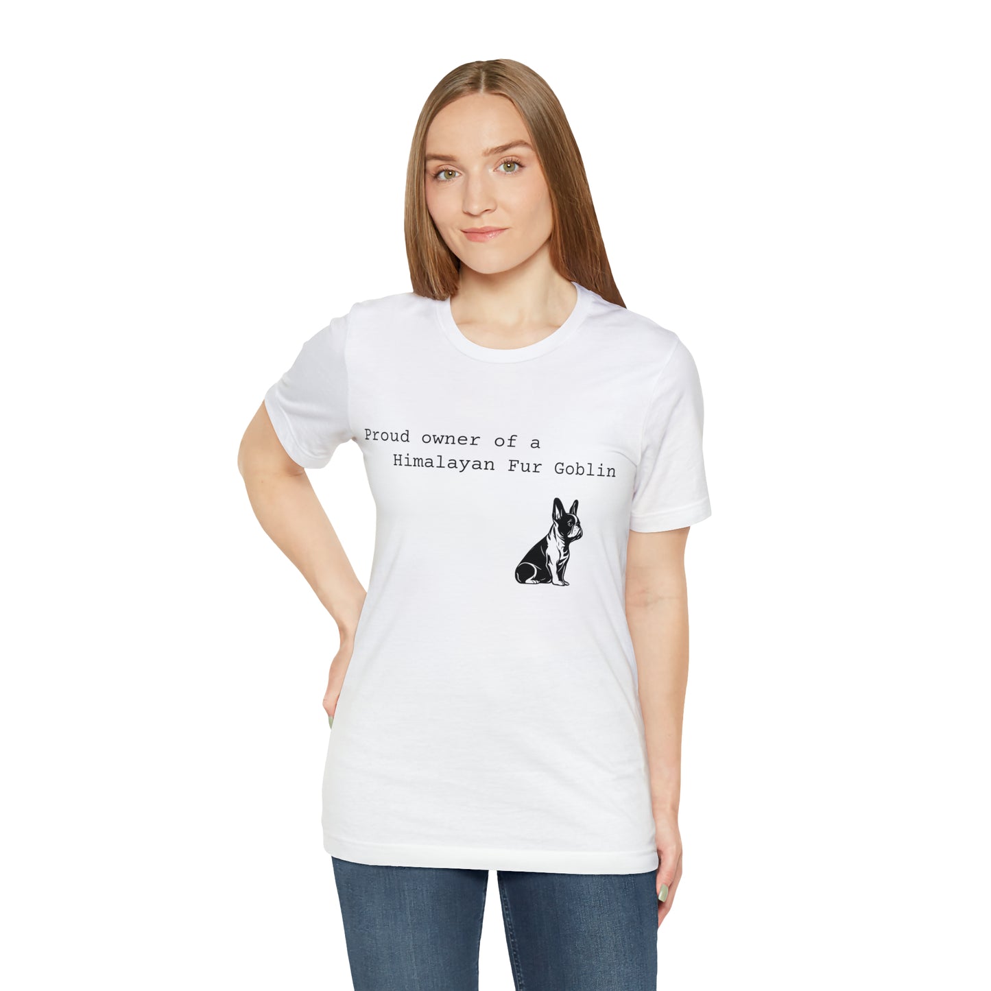 Himalayan Fur Goblin/French Bulldog Unisex Jersey Short Sleeve Tee