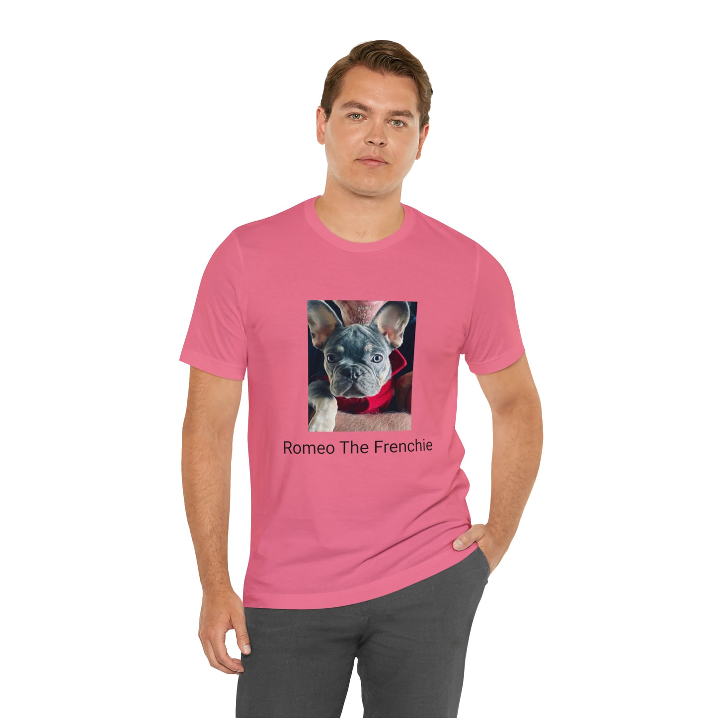 Romeo The Frenchie Unisex Jersey Short Sleeve Tee