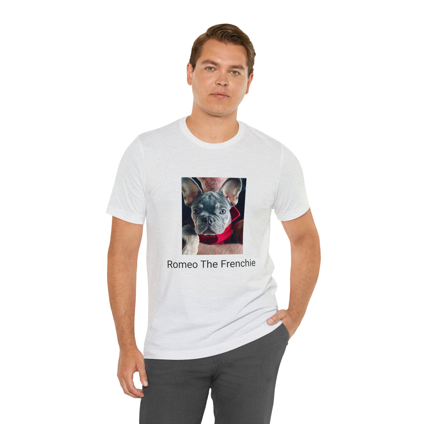 Romeo The Frenchie Unisex Jersey Short Sleeve Tee