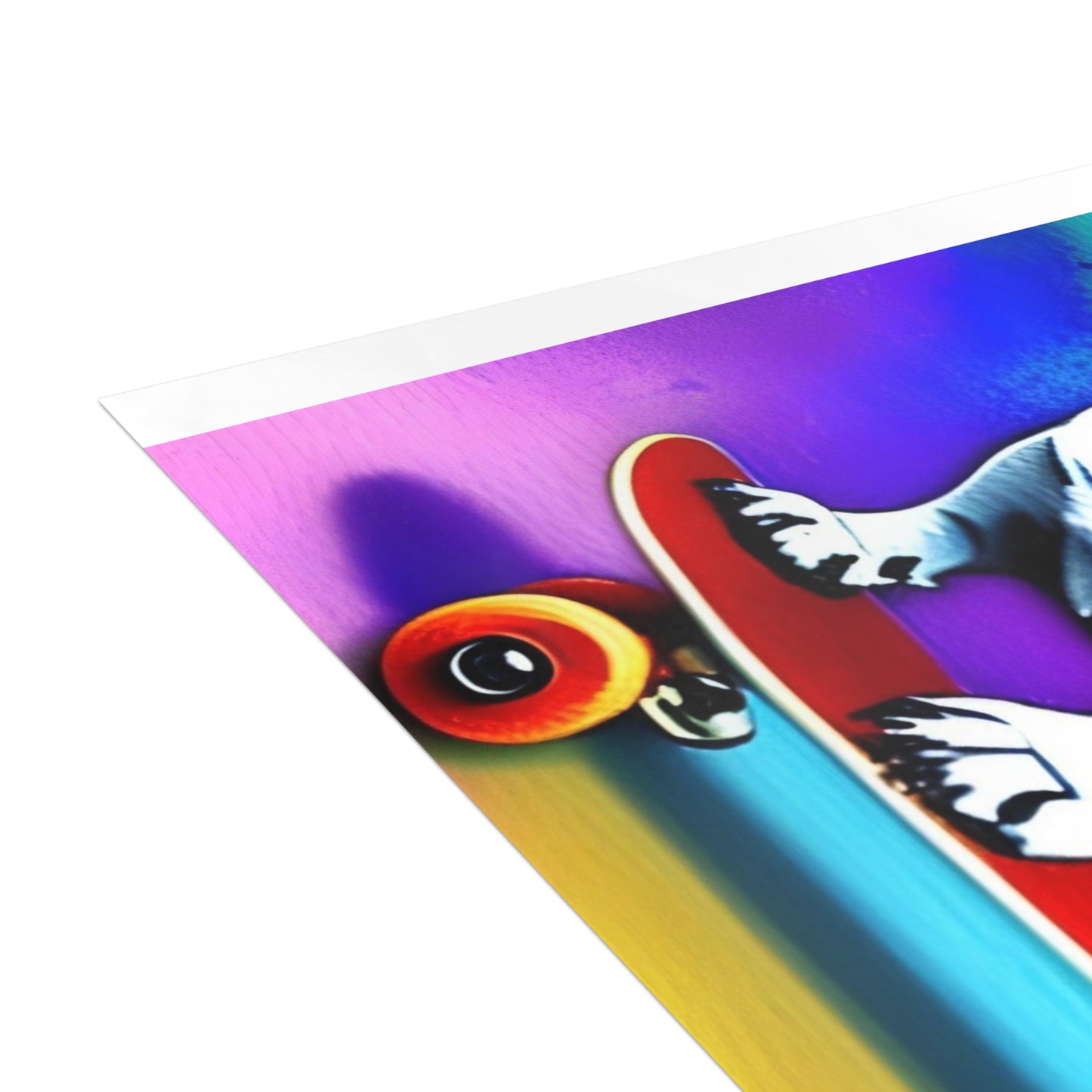 Frenchie on a Skateboard #3 Postcard Bundles (envelopes included)