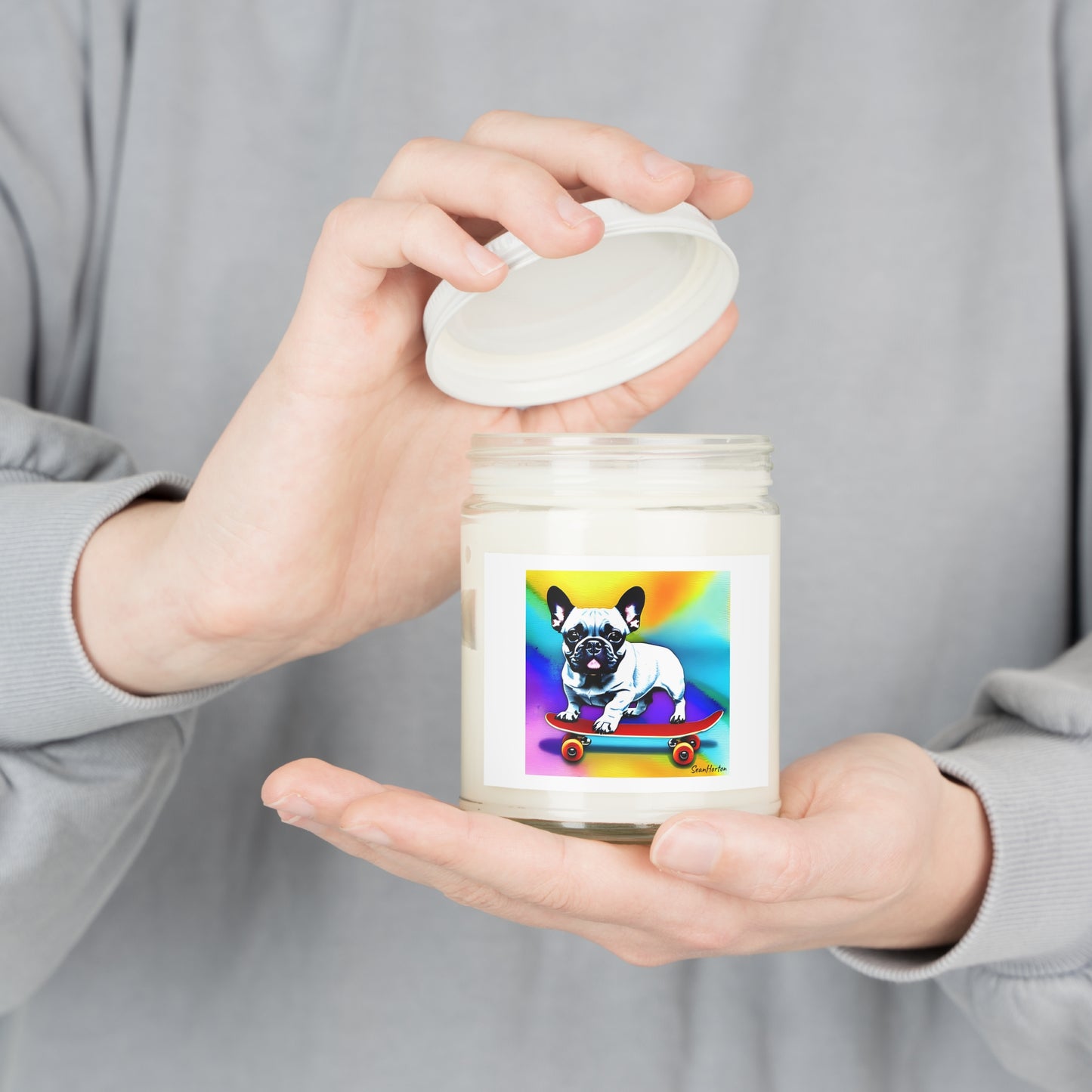 Frenchie on a Skateboard #3 Scented Candles, 9oz