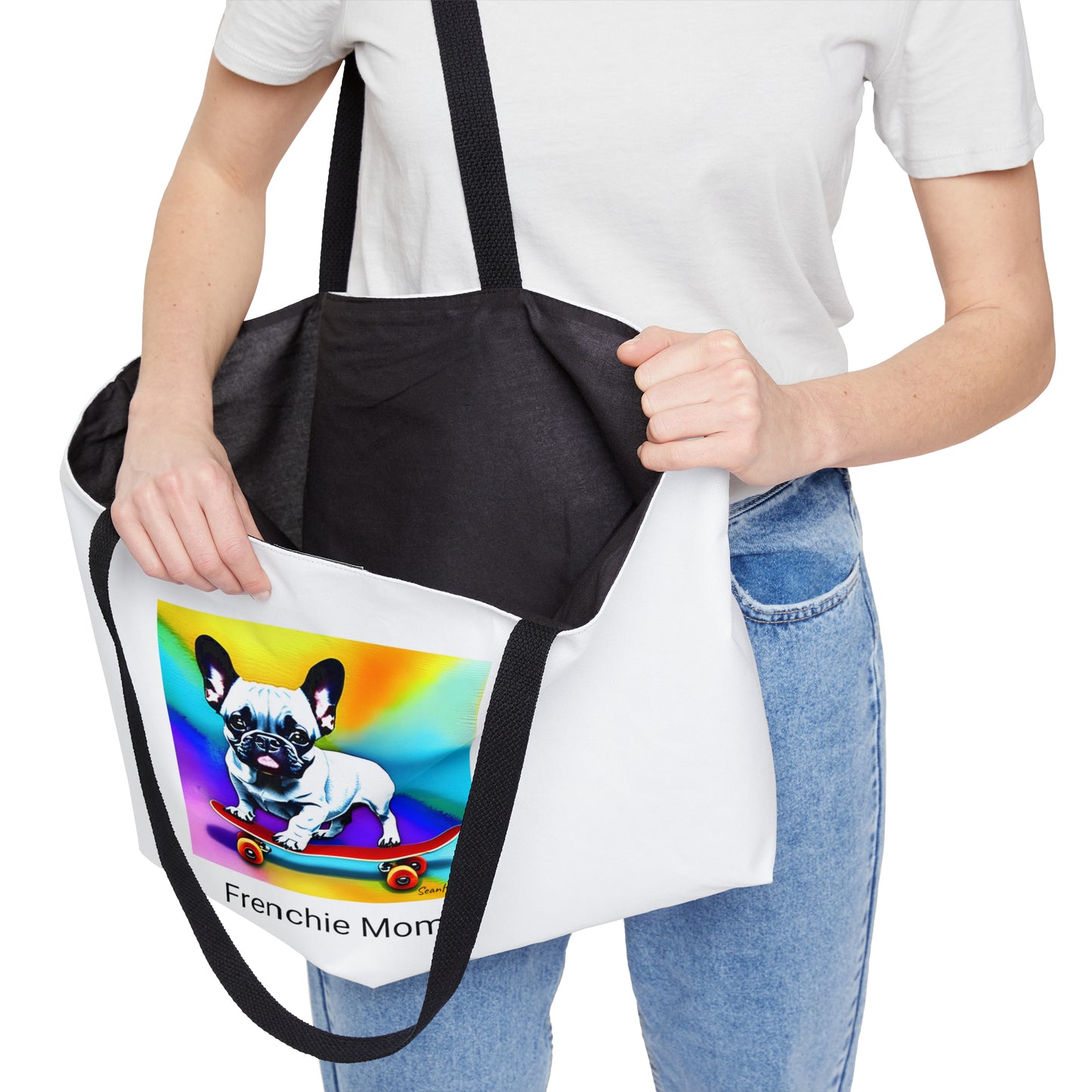 Frenchie on a Skateboard #3/Frenchie Mom Weekender Tote Bag