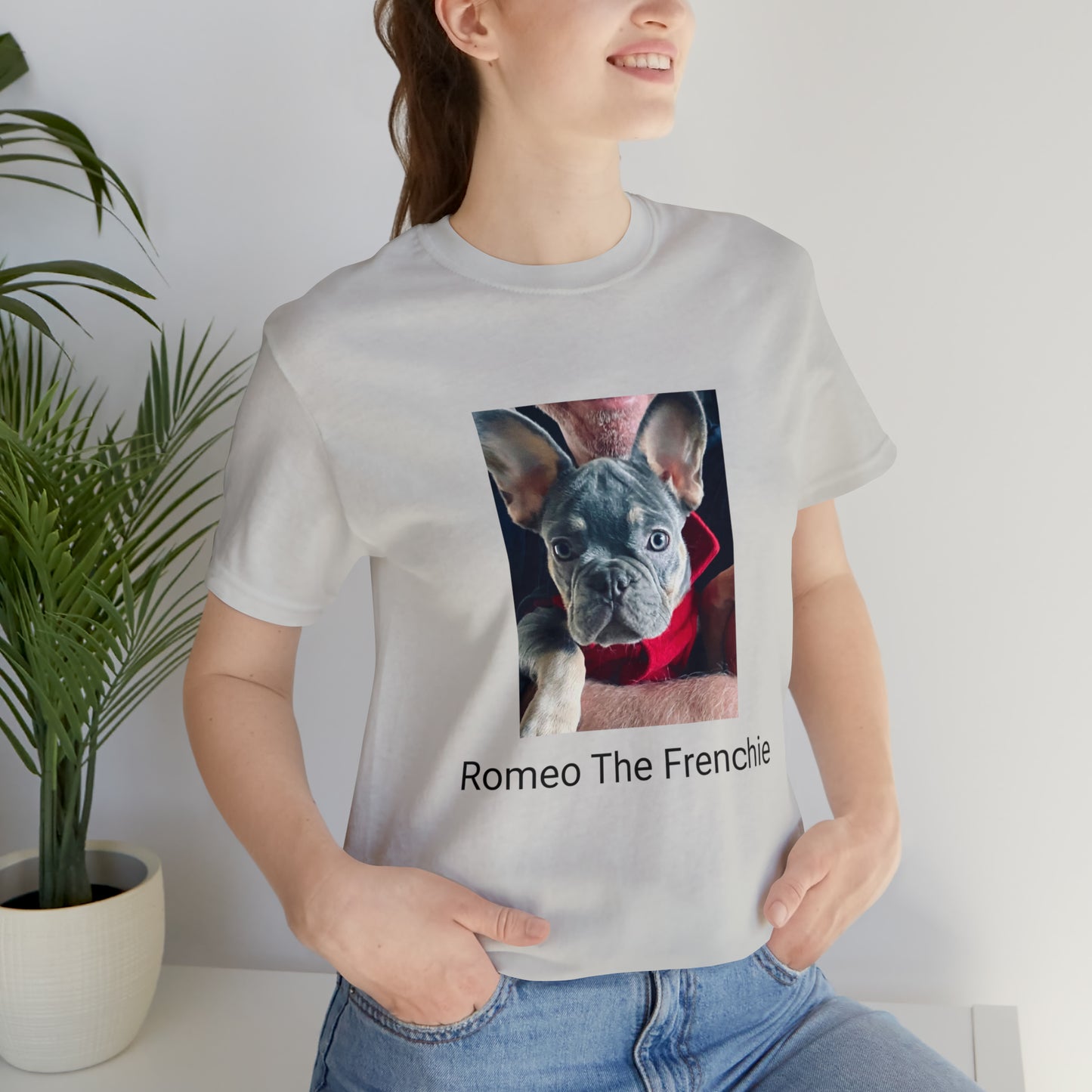 Romeo The Frenchie Unisex Jersey Short Sleeve Tee