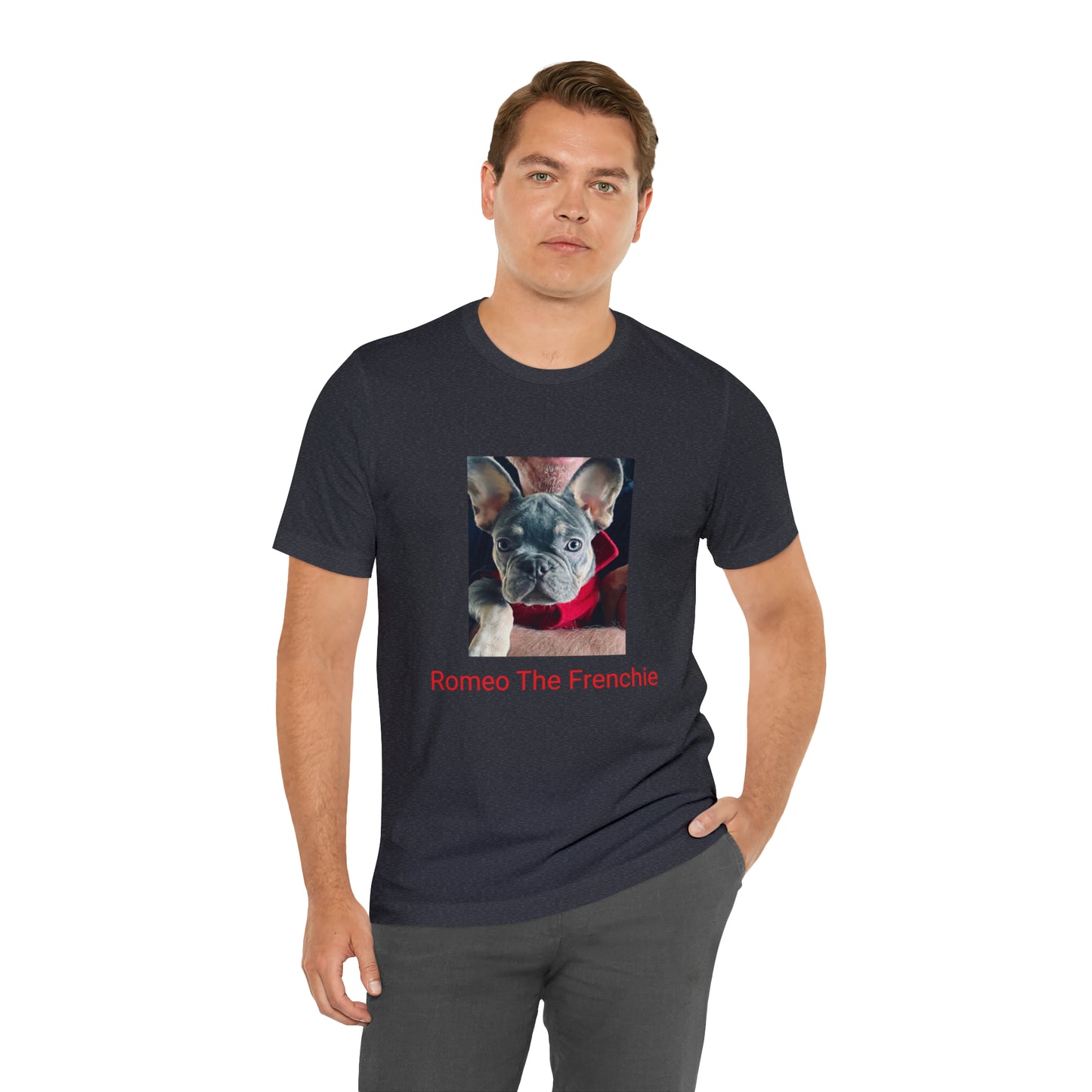Romeo The Frenchie Unisex Jersey Short Sleeve Tee