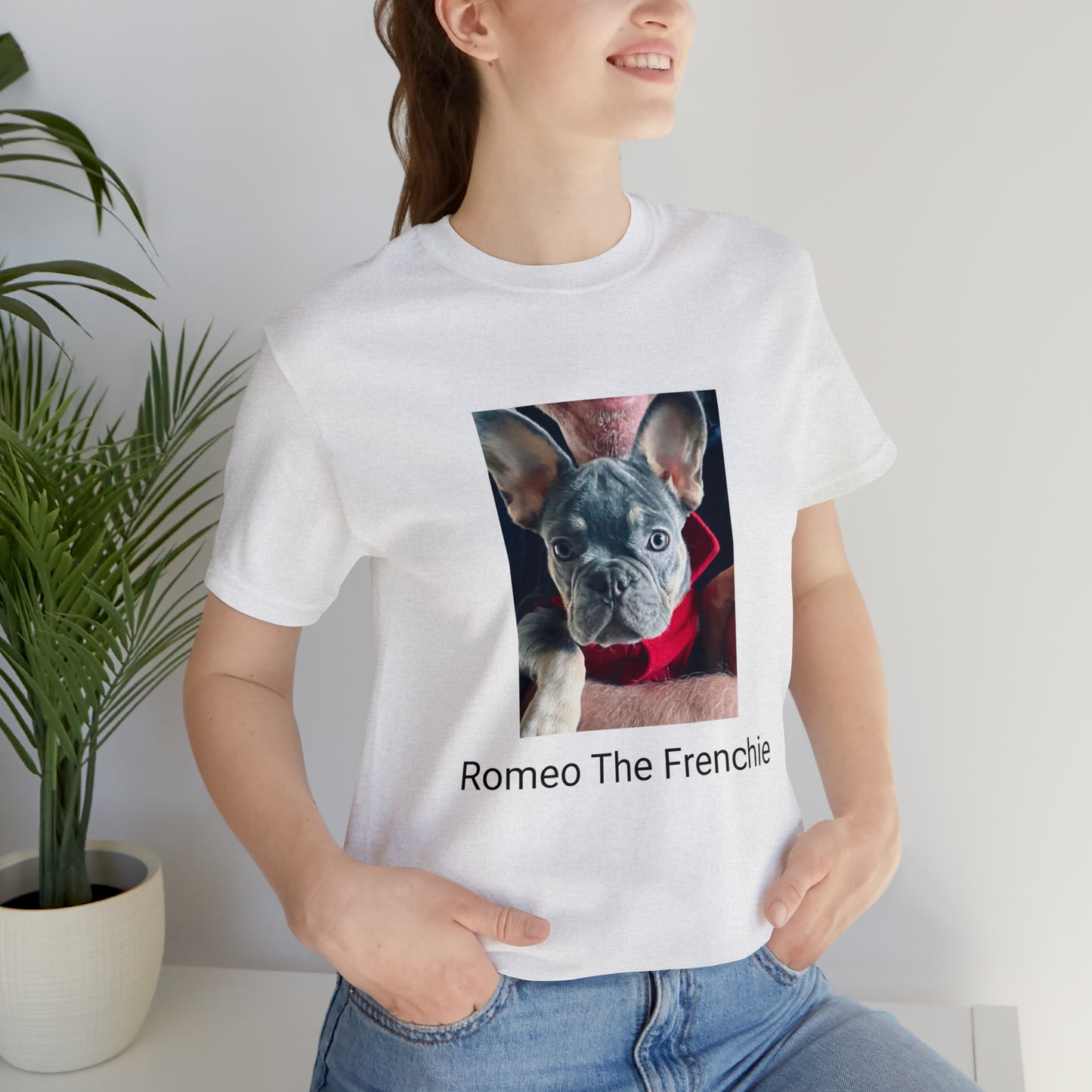 Romeo The Frenchie Unisex Jersey Short Sleeve Tee
