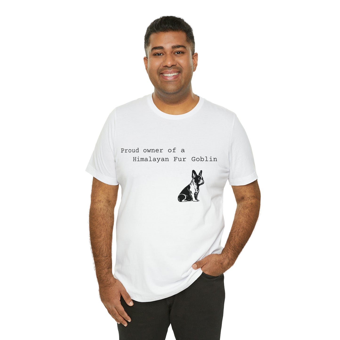 Himalayan Fur Goblin/French Bulldog Unisex Jersey Short Sleeve Tee