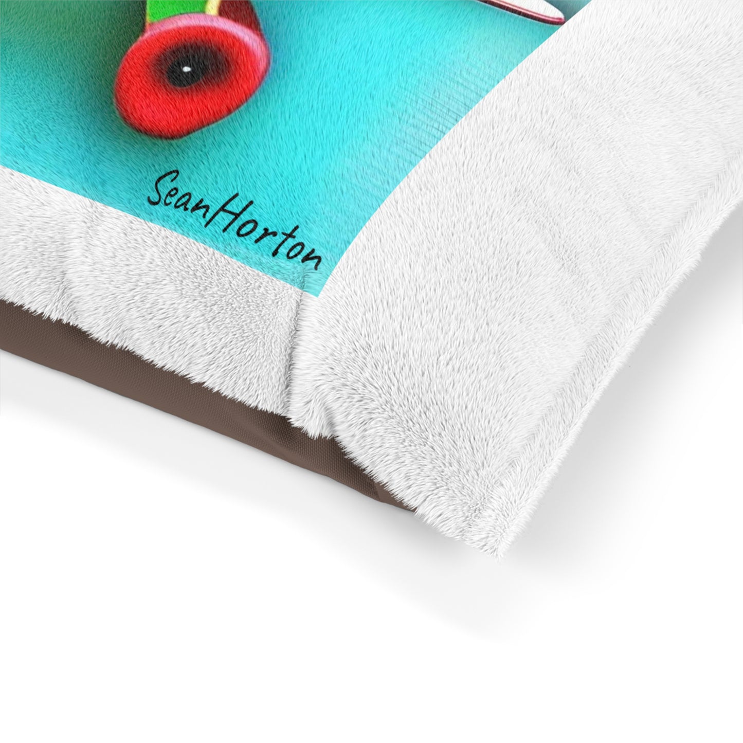 Frenchie on a Skateboard Pet Bed
