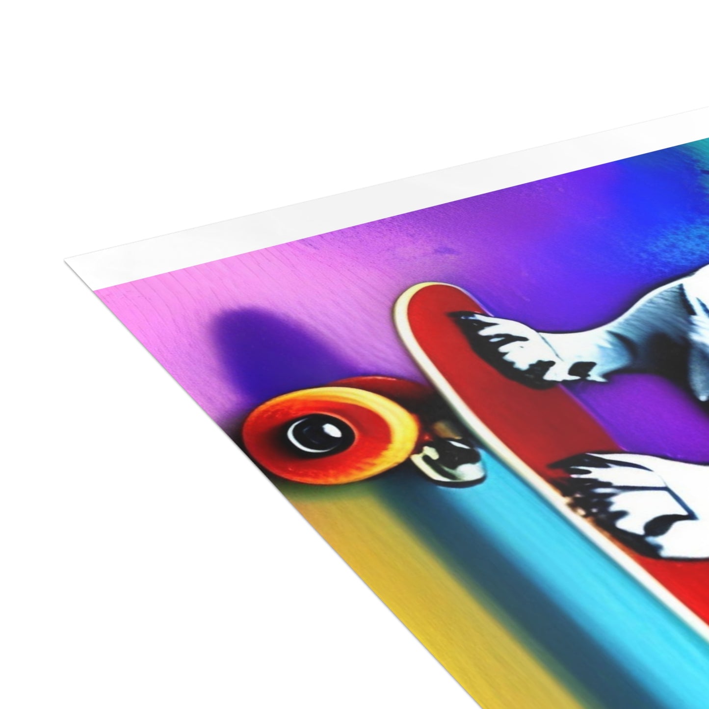 Frenchie on a Skateboard #3 Postcard Bundles (envelopes included)