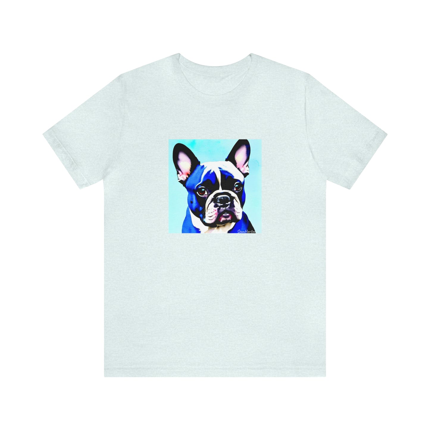 Blue Frenchie Unisex Jersey Short Sleeve Tee