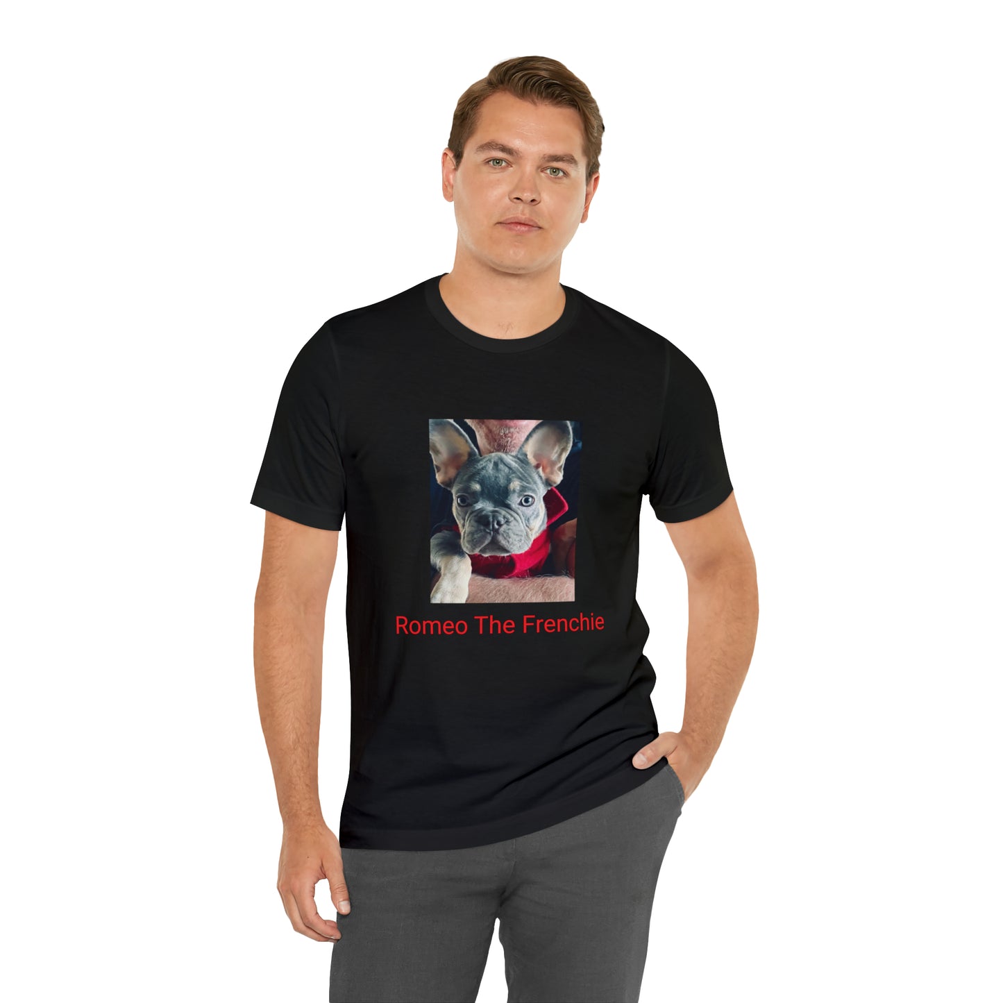 Romeo The Frenchie Unisex Jersey Short Sleeve Tee