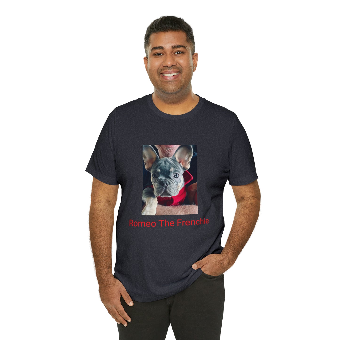 Romeo The Frenchie Unisex Jersey Short Sleeve Tee