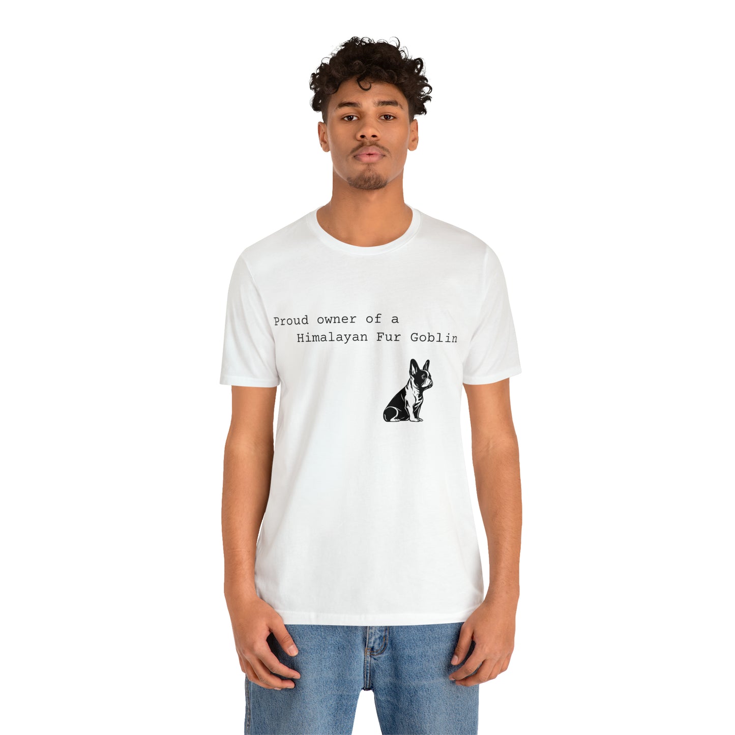 Himalayan Fur Goblin/French Bulldog Unisex Jersey Short Sleeve Tee