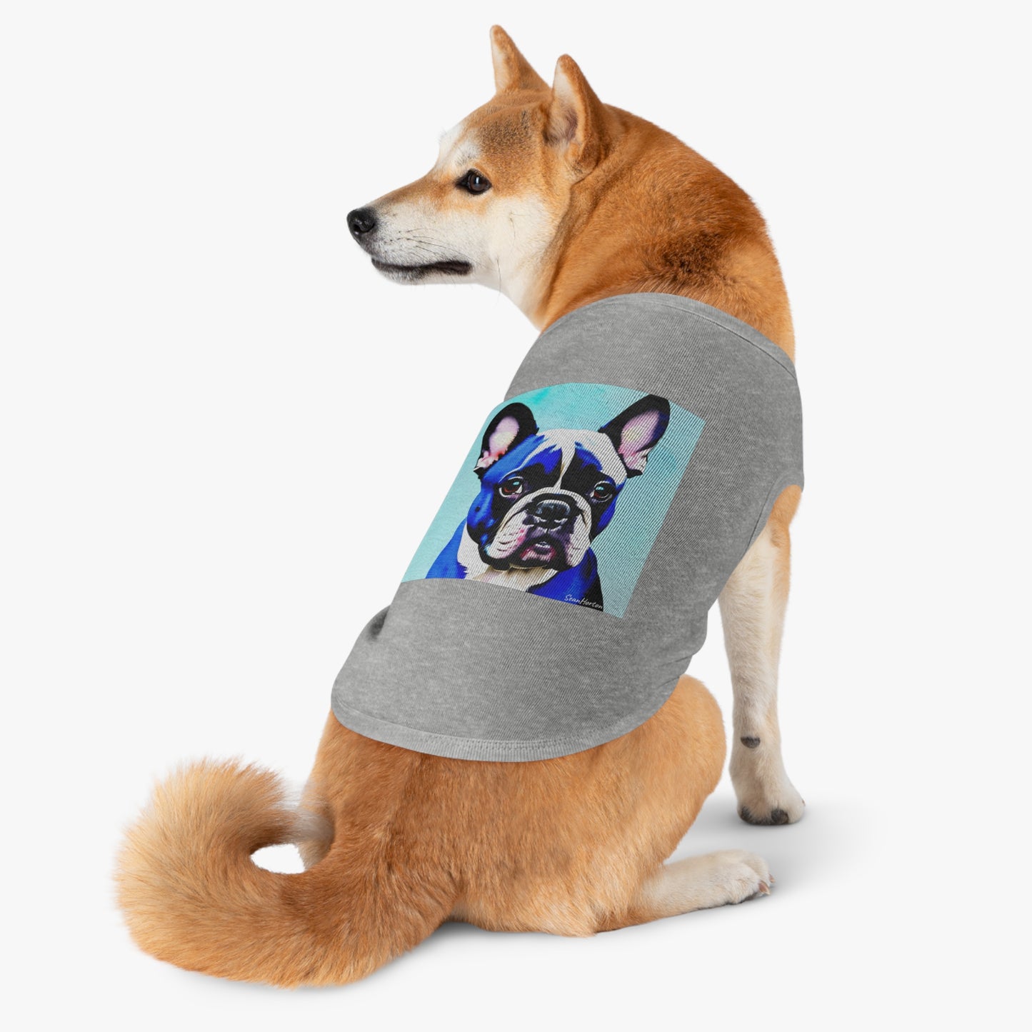 Blue Frenchie Pet Tank Top