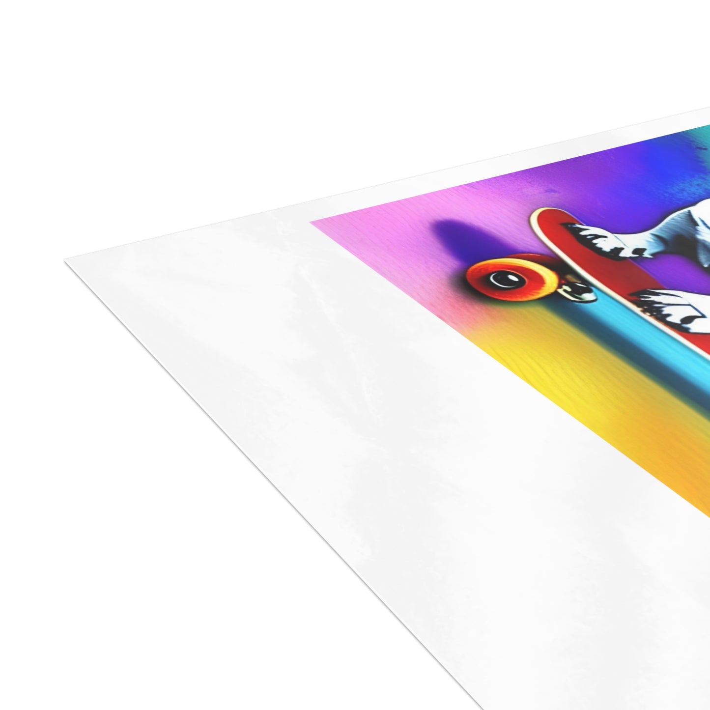 Frenchie on a Skateboard #3 Postcard Bundles (envelopes included)