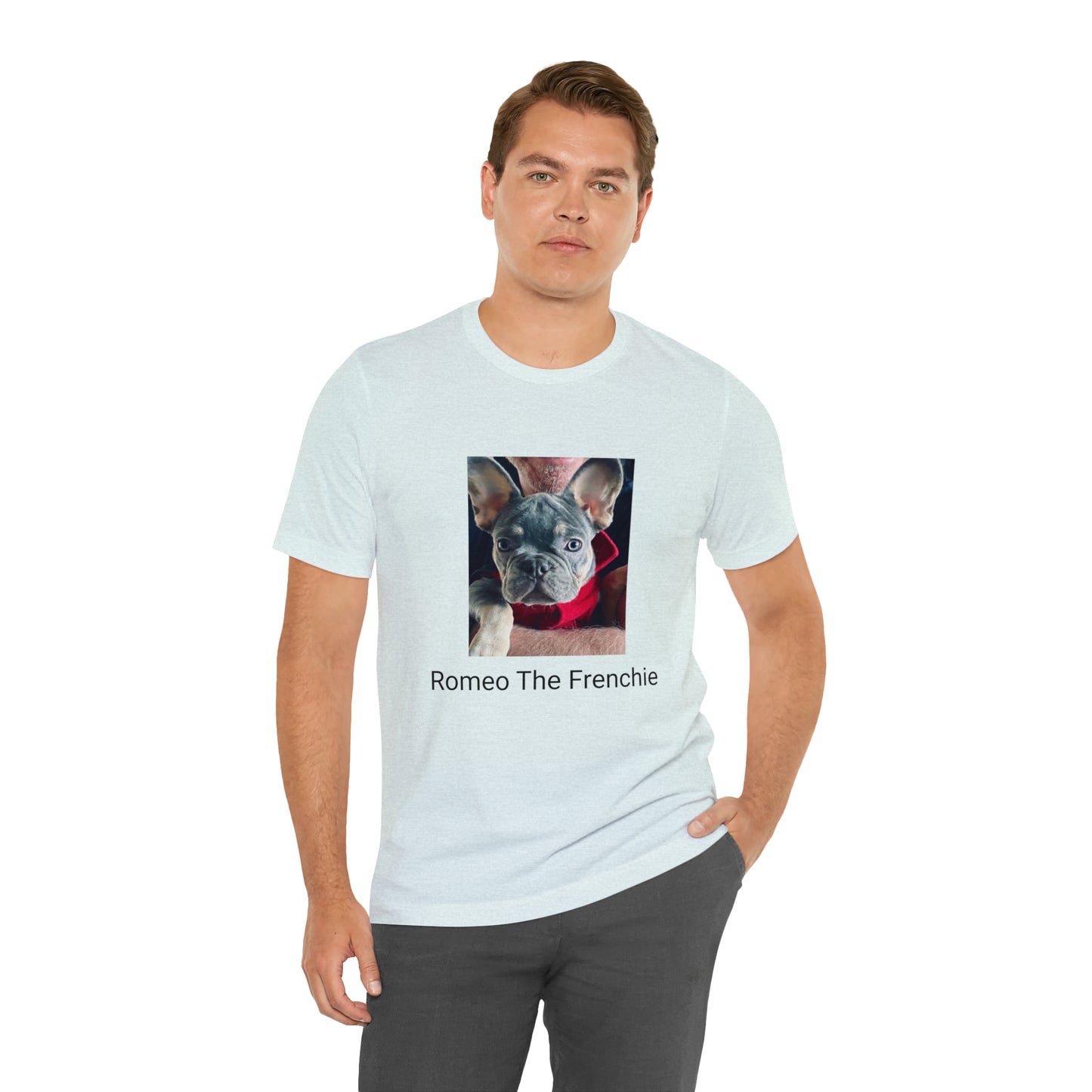 Romeo The Frenchie Unisex Jersey Short Sleeve Tee