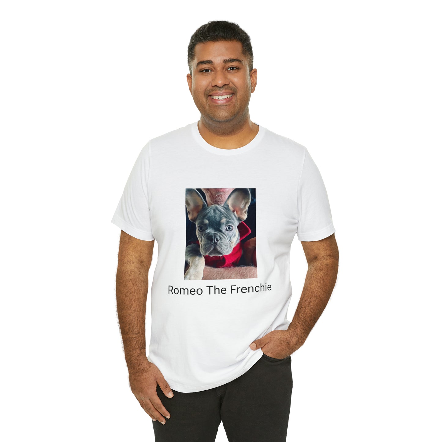 Romeo The Frenchie Unisex Jersey Short Sleeve Tee