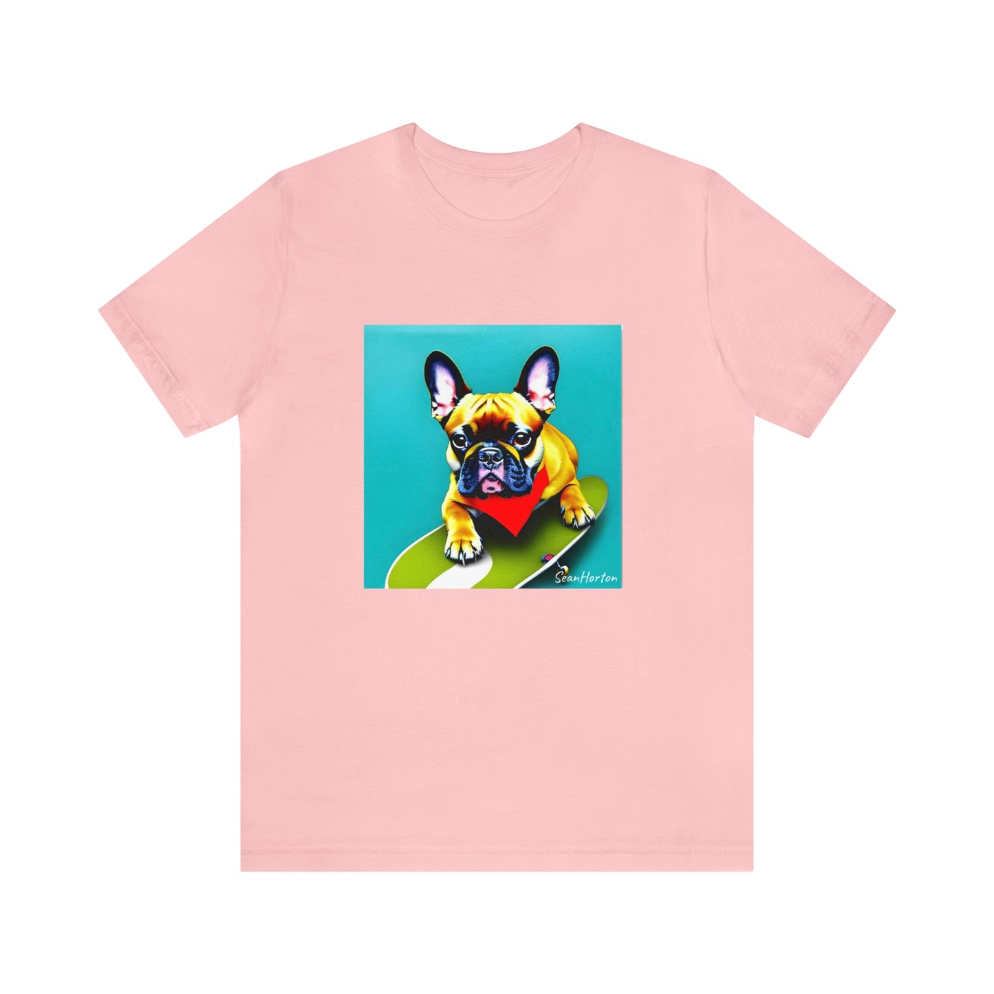 Frenchie on a Skateboard #2 Unisex Jersey Short Sleeve Tee