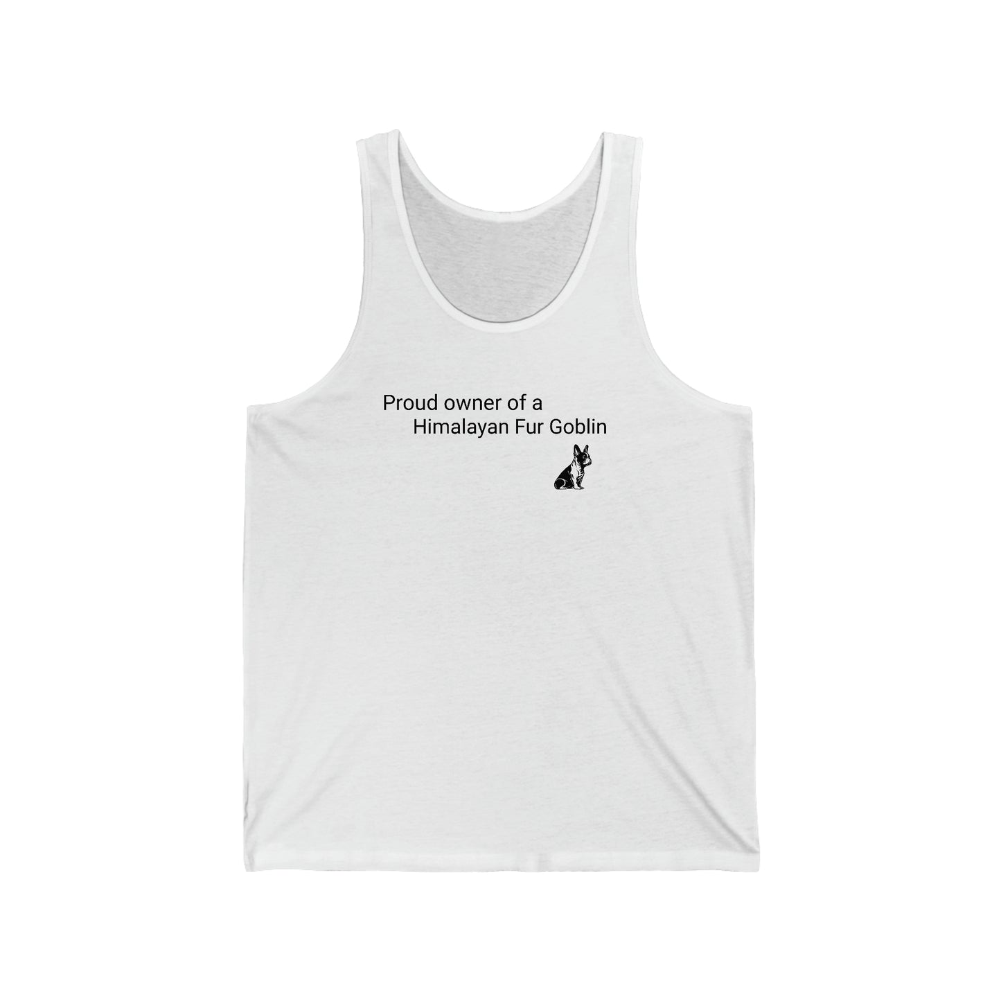 Himalayan Fur Goblin/French Bulldog Unisex Jersey Tank