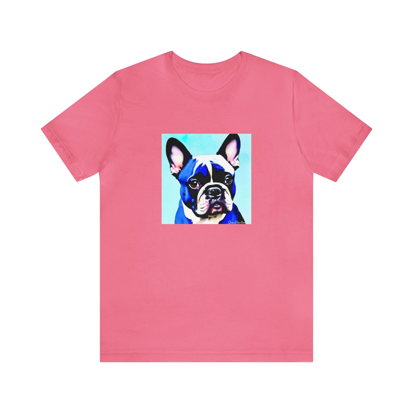 Blue Frenchie Unisex Jersey Short Sleeve Tee