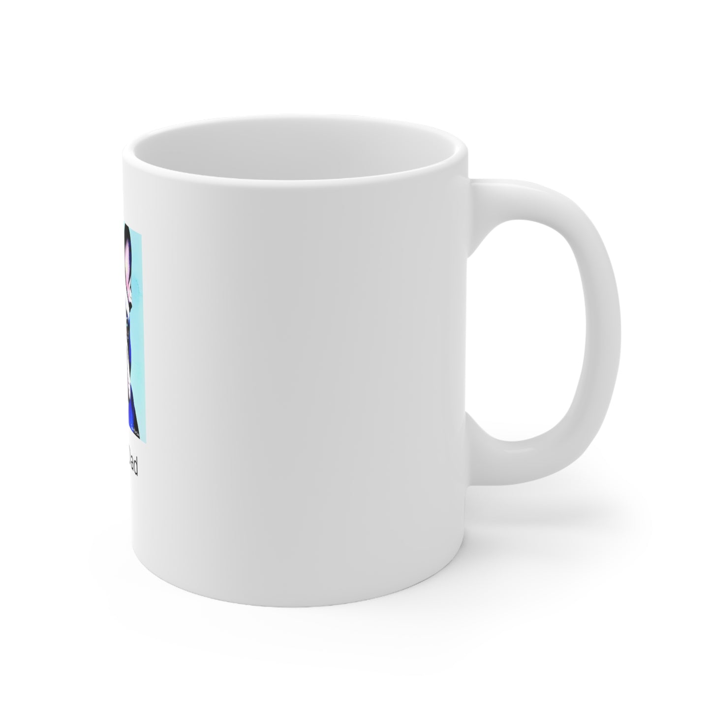 Blue Frenchie/Frenchie Dad Ceramic Mug 11oz