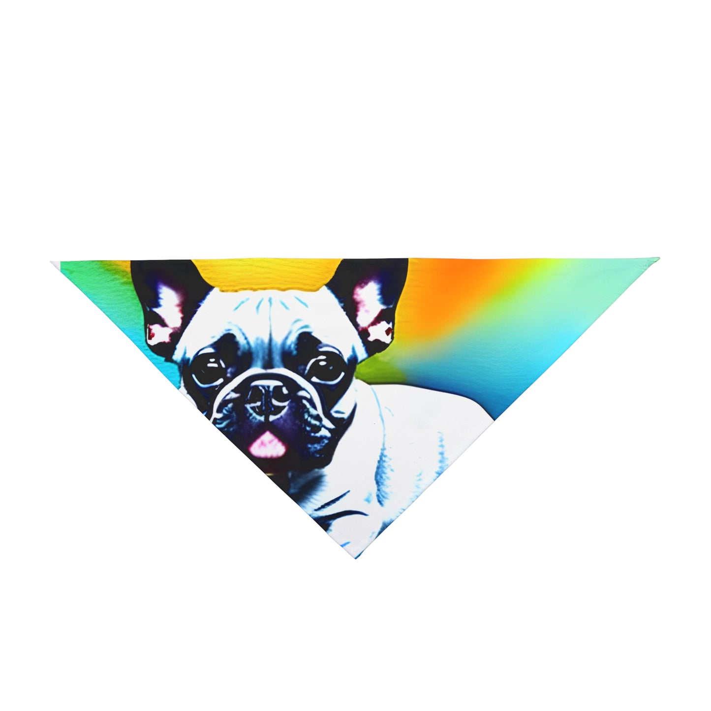 Frenchie on a Skateboard #3 Pet Bandana #2