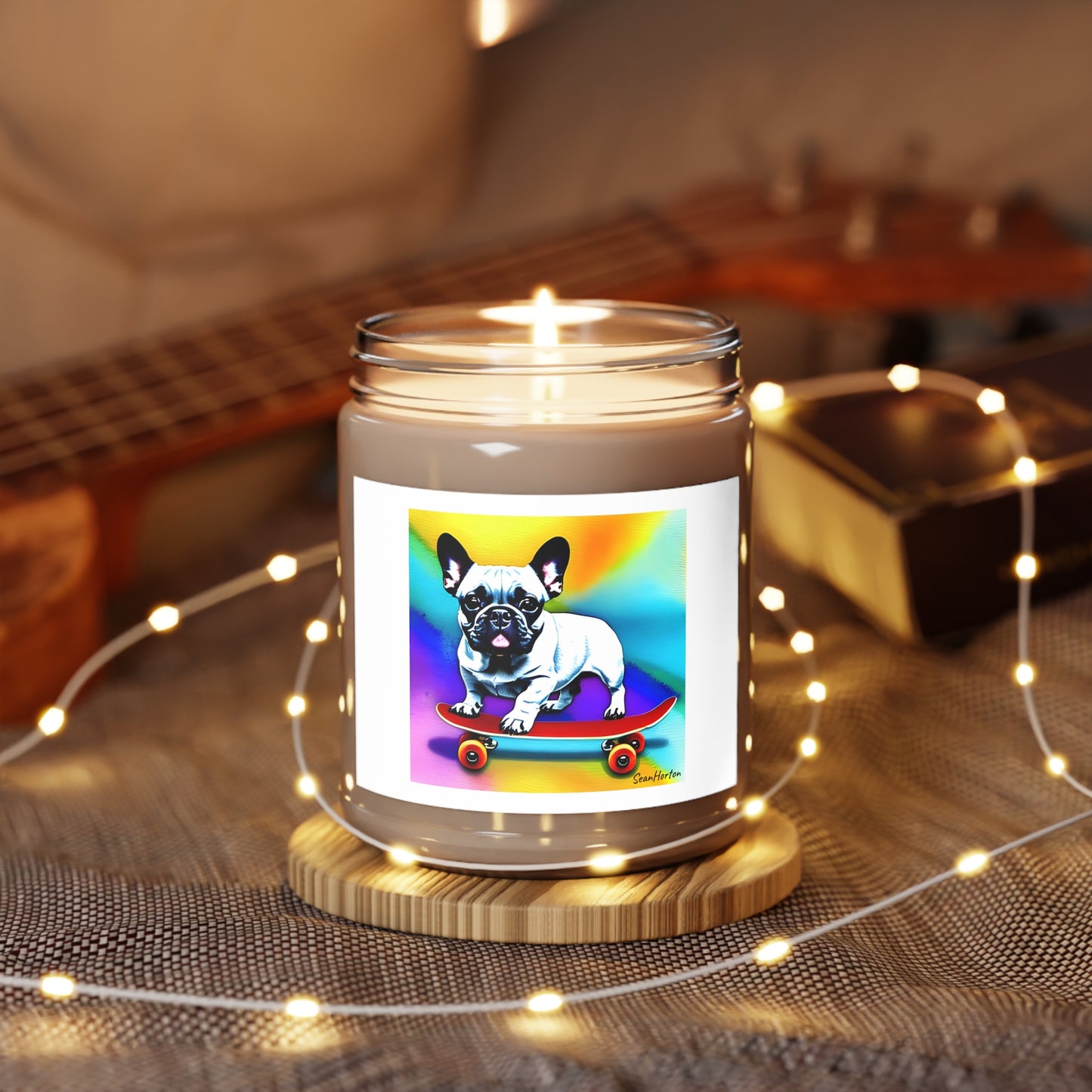 Frenchie on a Skateboard #3 Scented Candles, 9oz