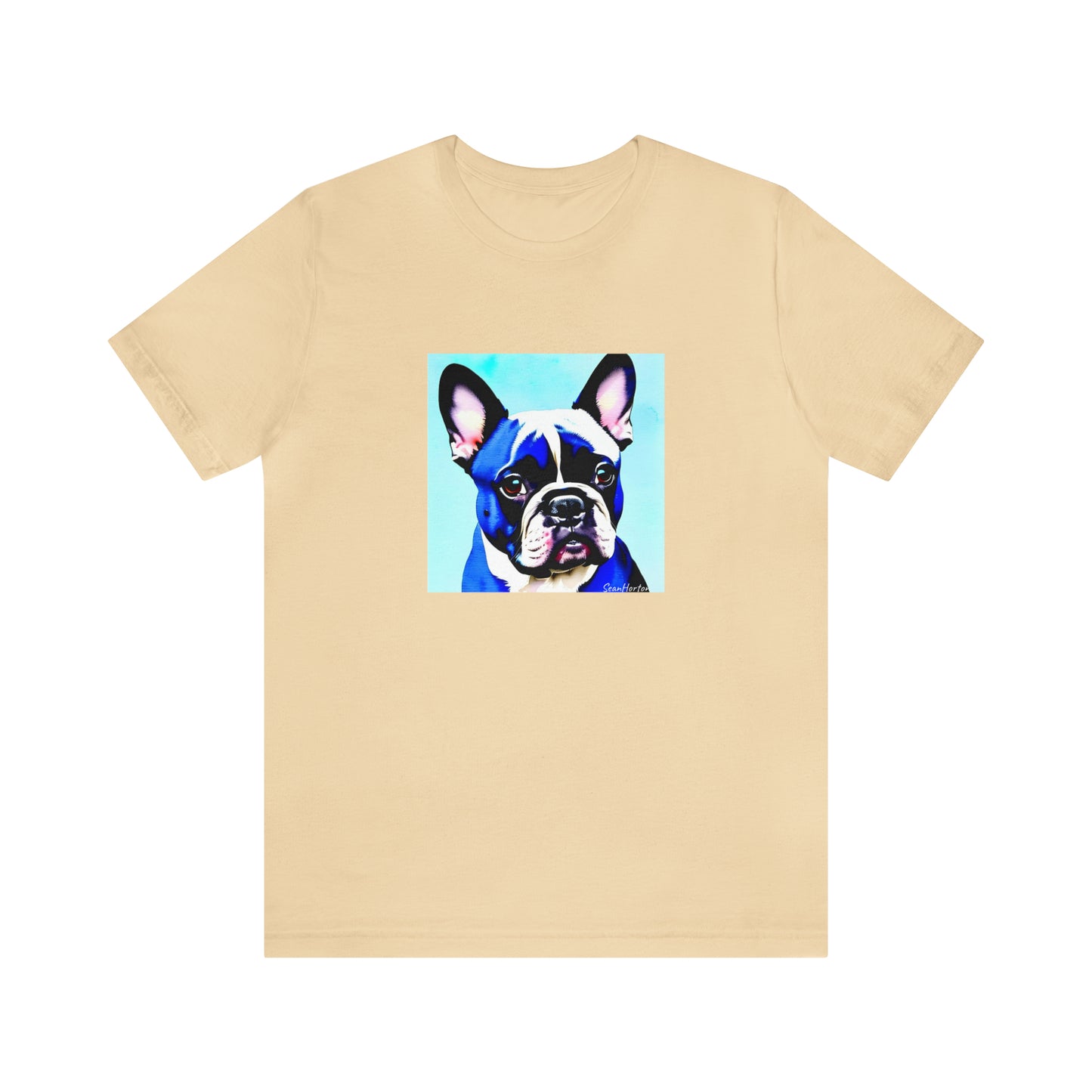 Blue Frenchie Unisex Jersey Short Sleeve Tee