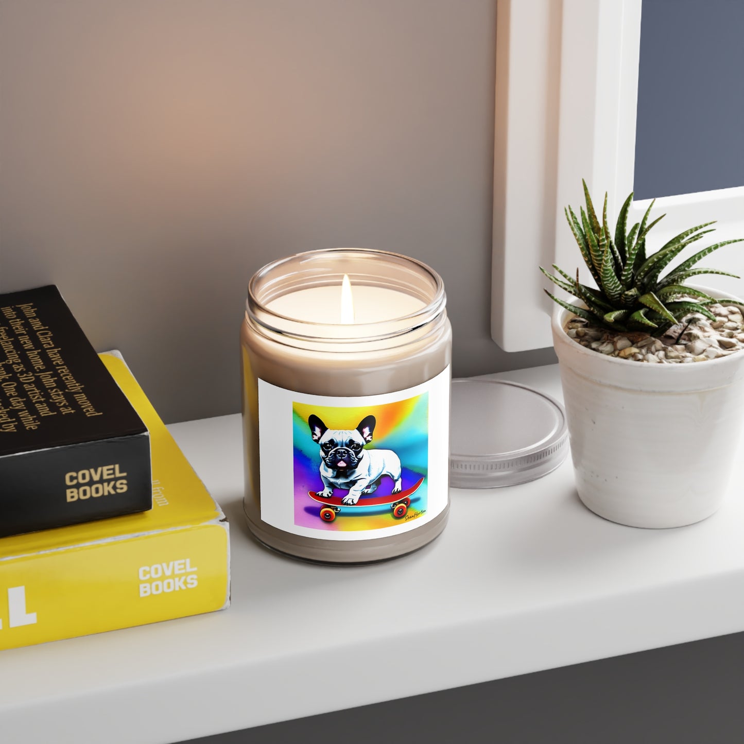 Frenchie on a Skateboard #3 Scented Candles, 9oz