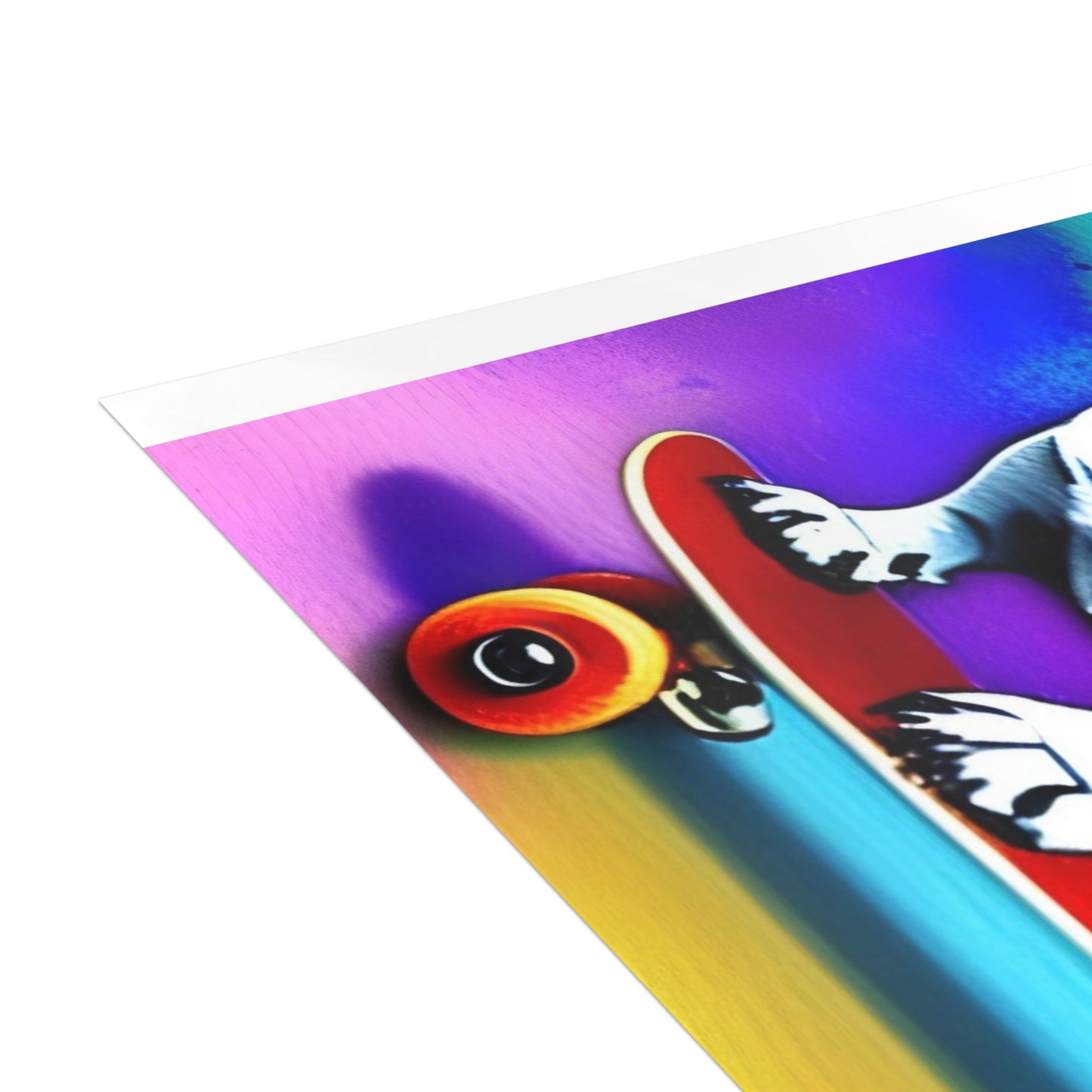 Frenchie on a Skateboard #3 Postcard Bundles (envelopes included)