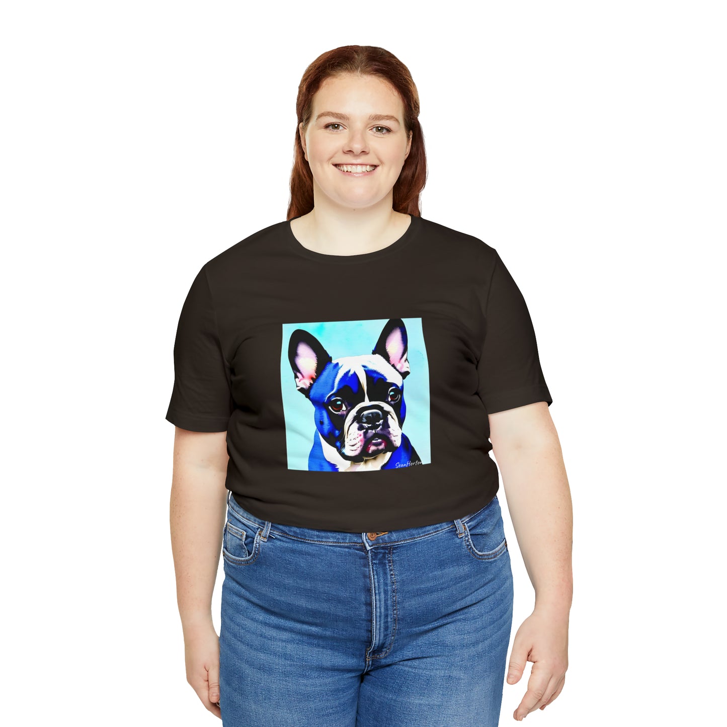 Blue Frenchie Unisex Jersey Short Sleeve Tee