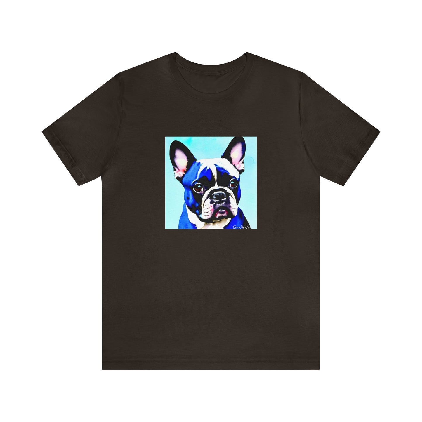 Blue Frenchie Unisex Jersey Short Sleeve Tee