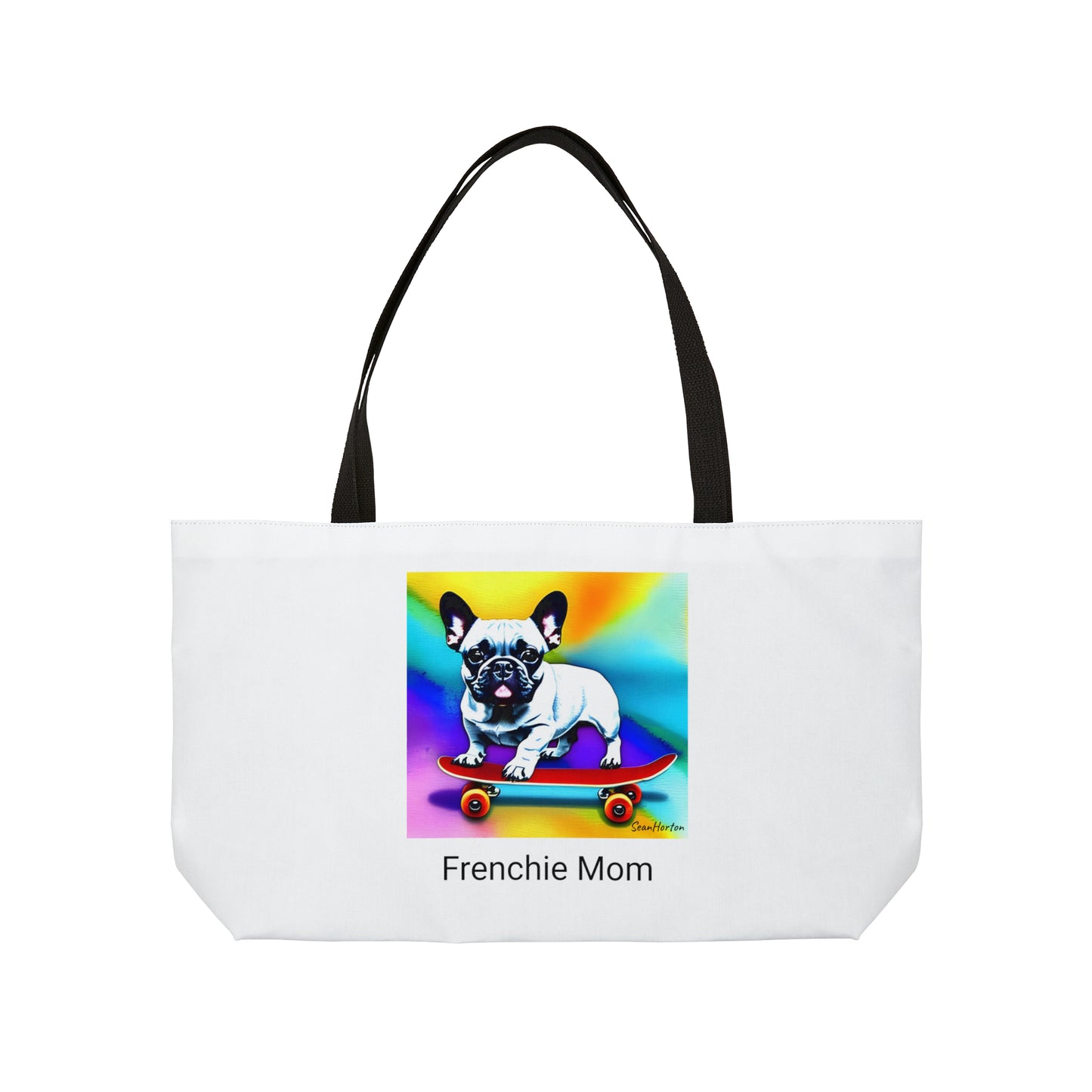 Frenchie on a Skateboard #3/Frenchie Mom Weekender Tote Bag