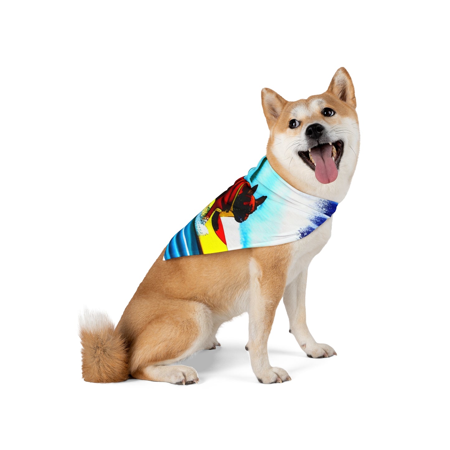 Surfing Frenchie Pet Bandana