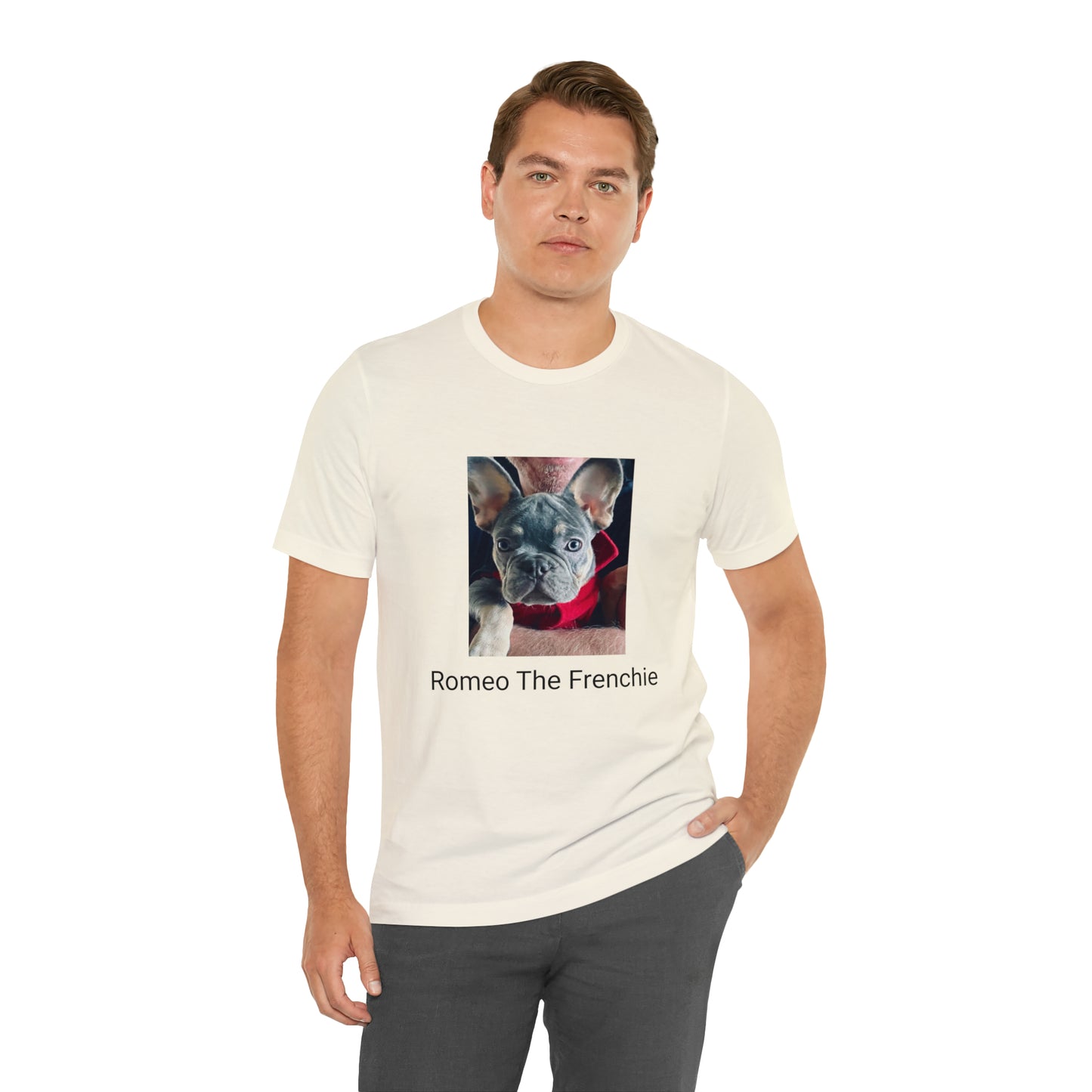 Romeo The Frenchie Unisex Jersey Short Sleeve Tee