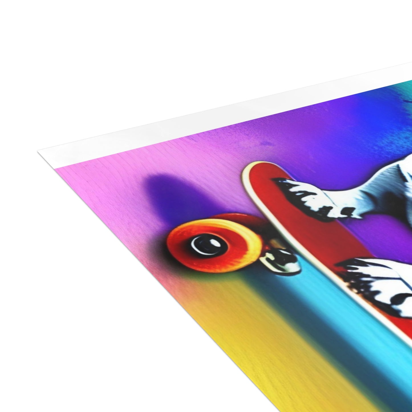 Frenchie on a Skateboard #3 Postcard Bundles (envelopes included)