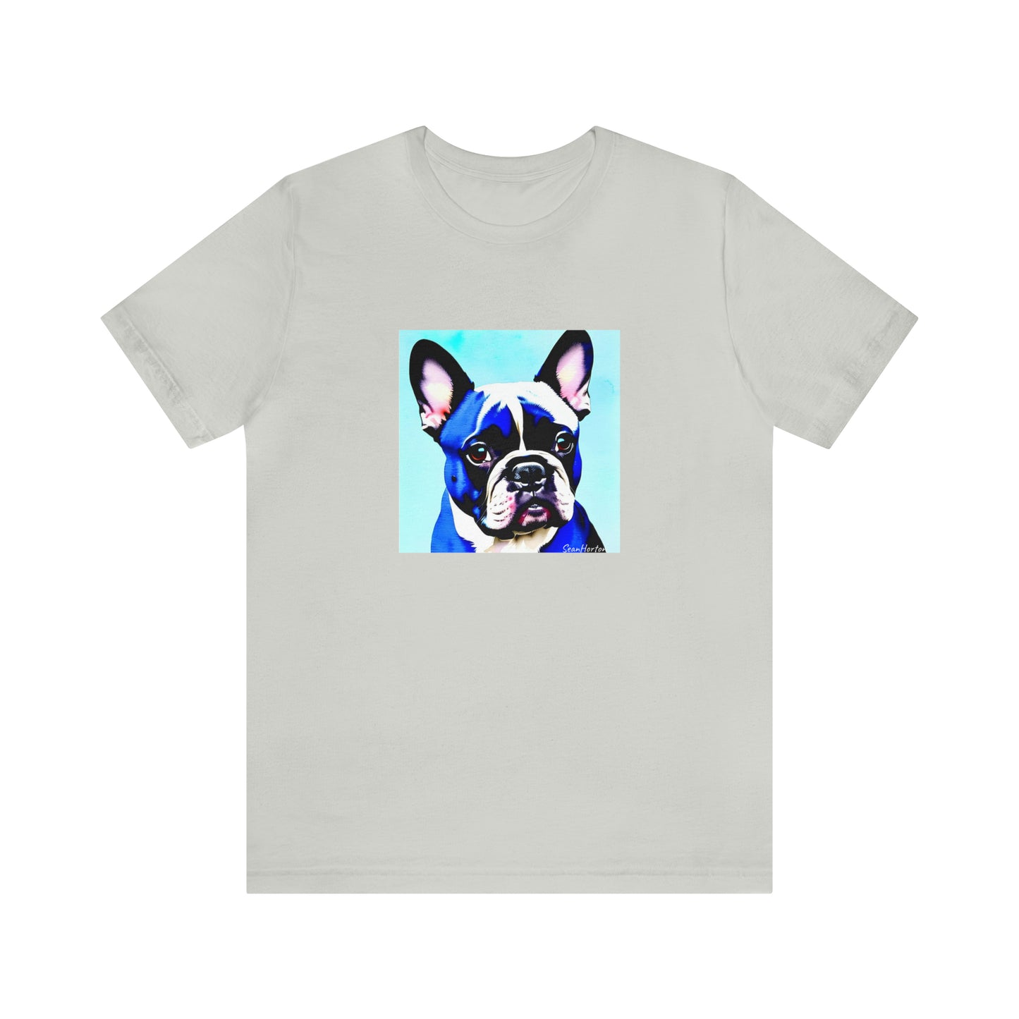 Blue Frenchie Unisex Jersey Short Sleeve Tee
