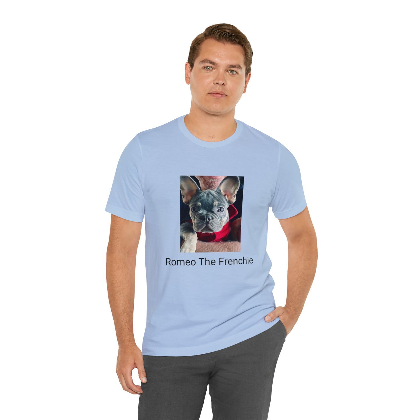 Romeo The Frenchie Unisex Jersey Short Sleeve Tee