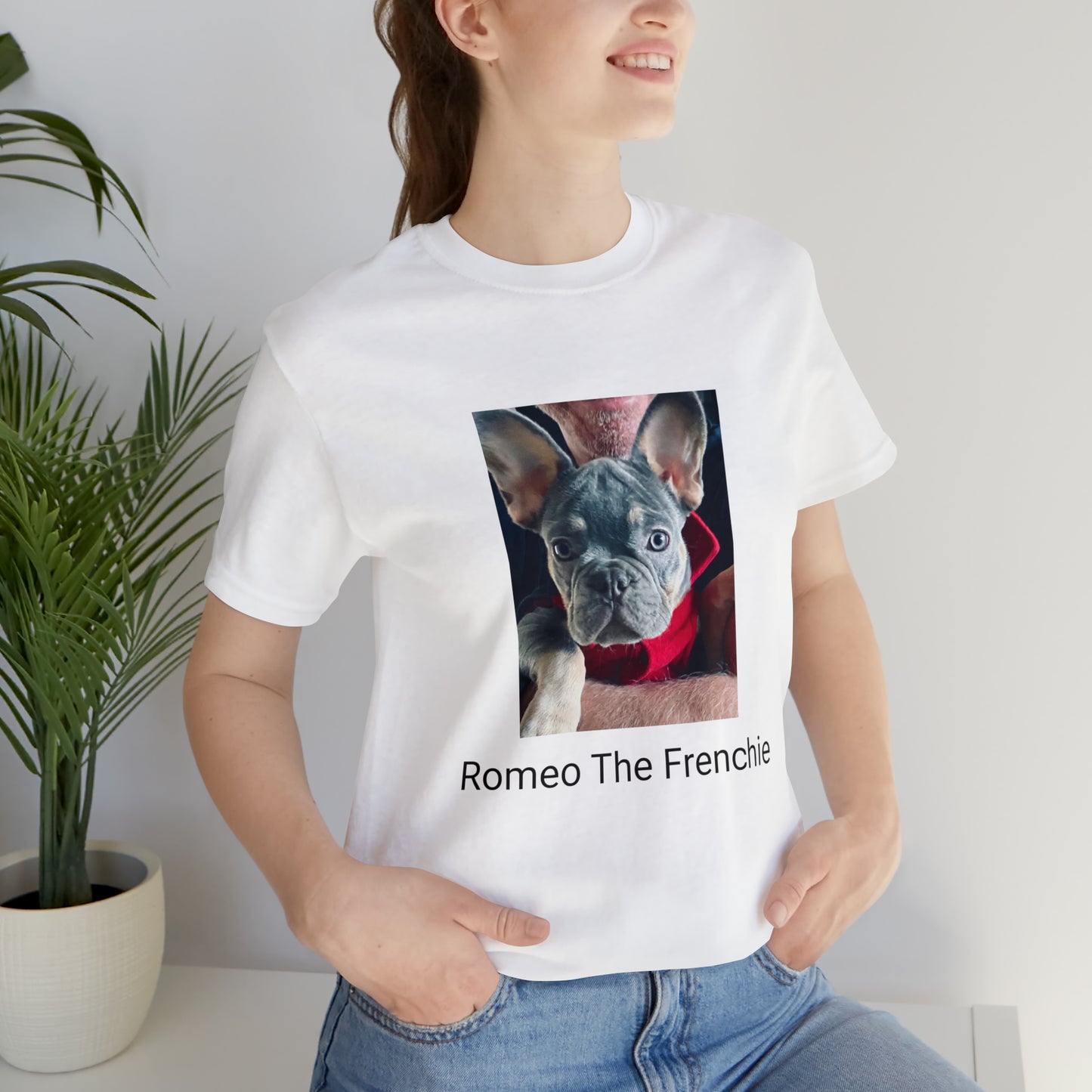 Romeo The Frenchie Unisex Jersey Short Sleeve Tee