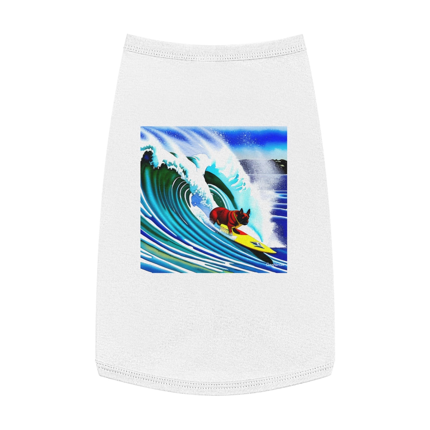 Surfing Frenchie Pet Tank Top