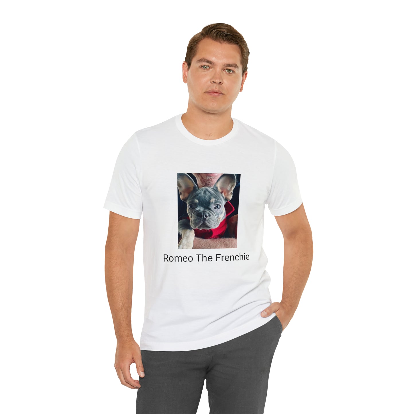 Romeo The Frenchie Unisex Jersey Short Sleeve Tee