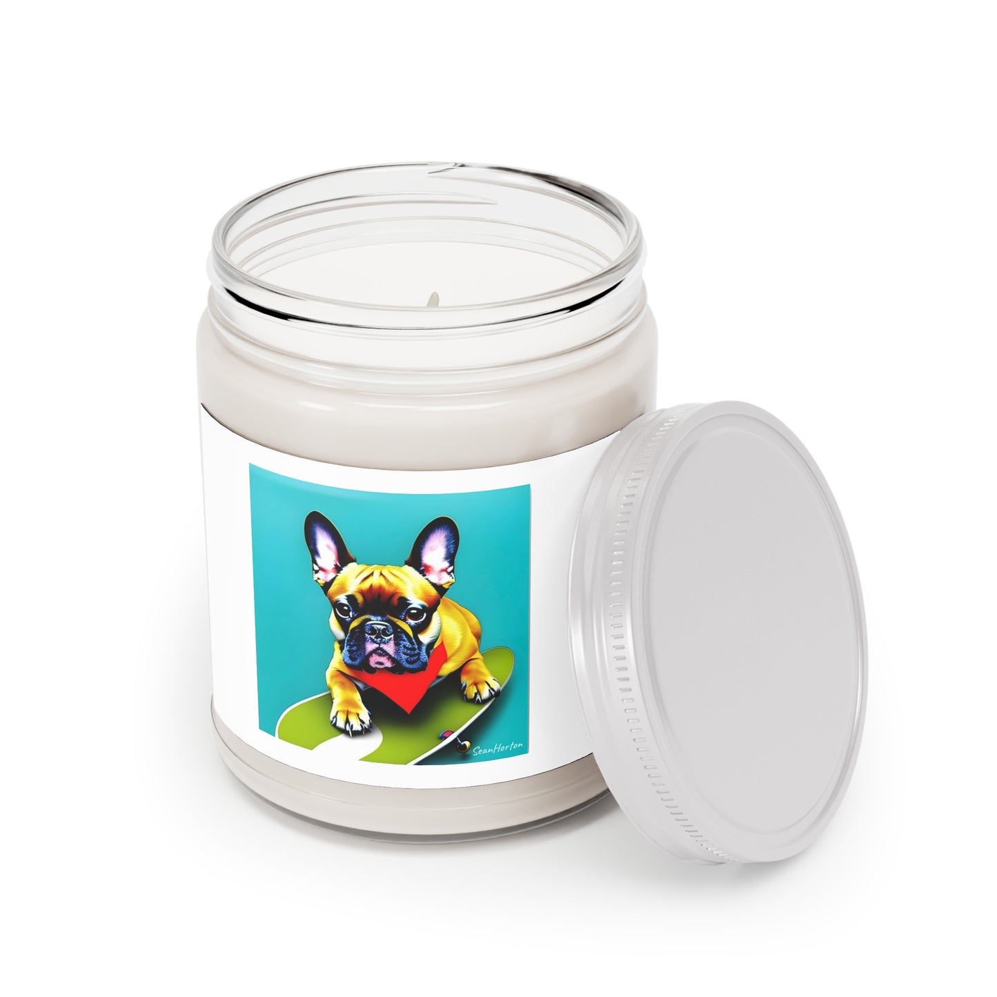 Frenchie on a Skateboard #2 Scented Candles, 9oz