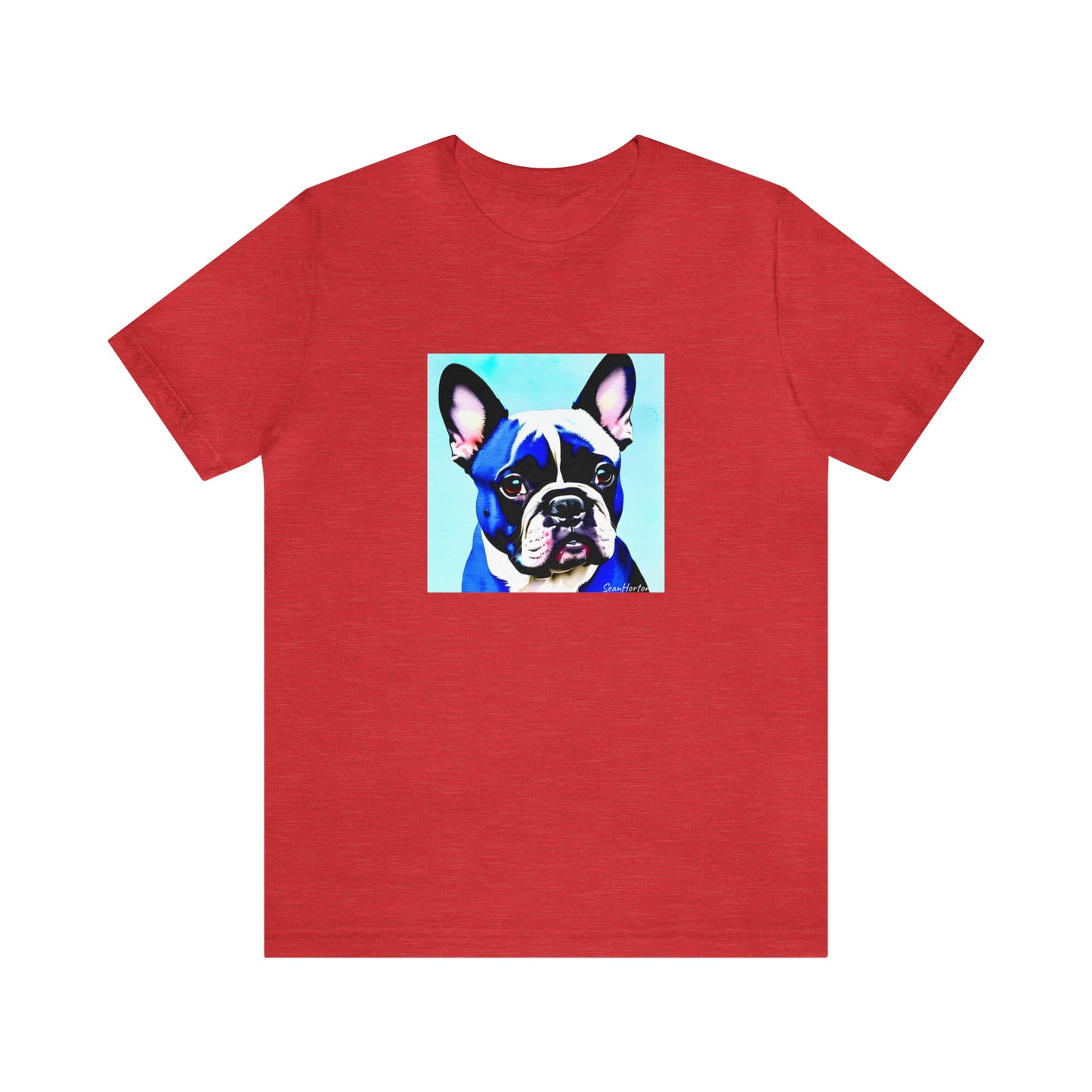 Blue Frenchie Unisex Jersey Short Sleeve Tee