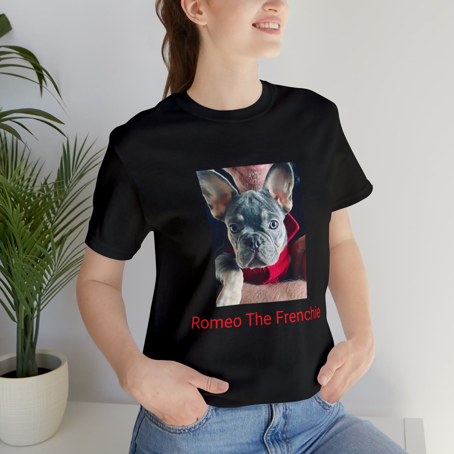 Romeo The Frenchie Unisex Jersey Short Sleeve Tee