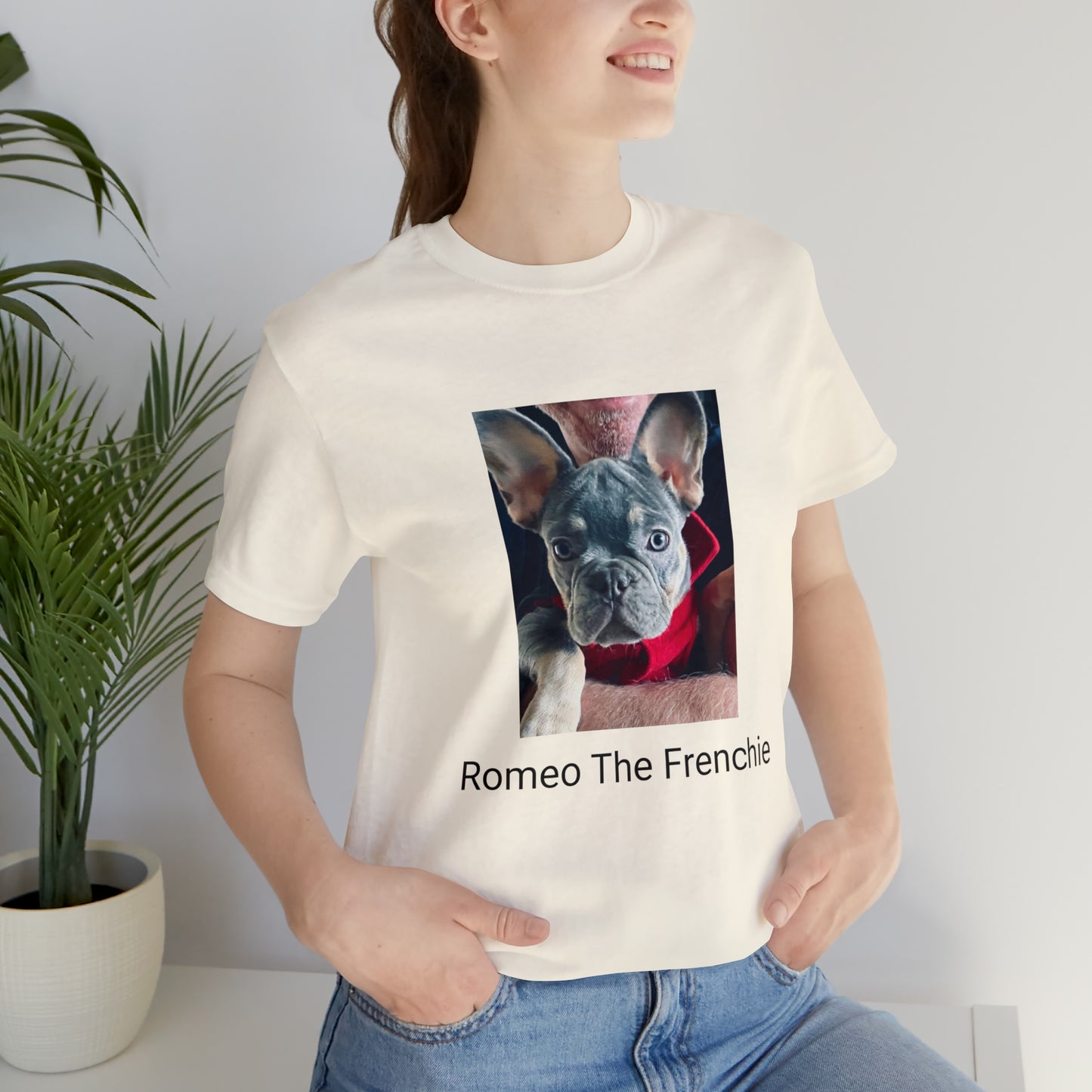 Romeo The Frenchie Unisex Jersey Short Sleeve Tee