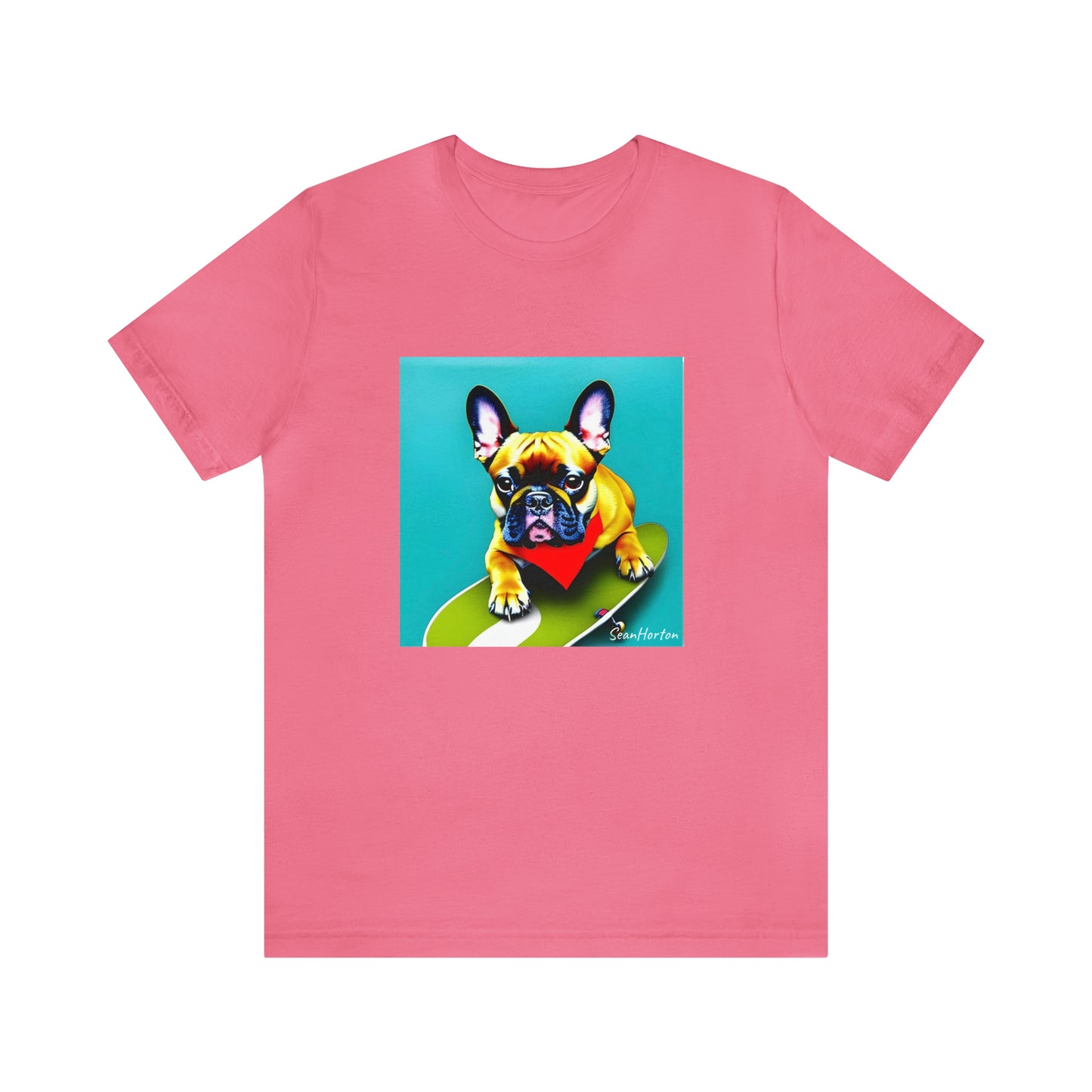 Frenchie on a Skateboard #2 Unisex Jersey Short Sleeve Tee
