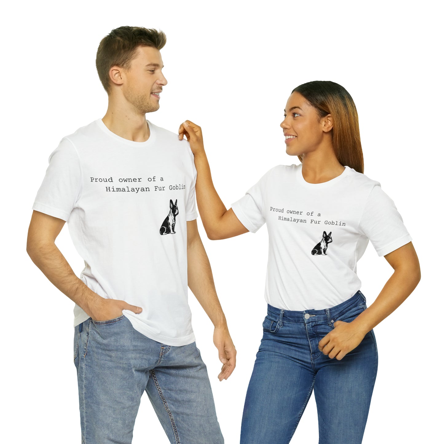 Himalayan Fur Goblin/French Bulldog Unisex Jersey Short Sleeve Tee