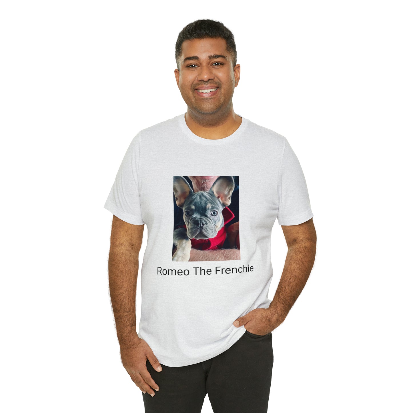 Romeo The Frenchie Unisex Jersey Short Sleeve Tee