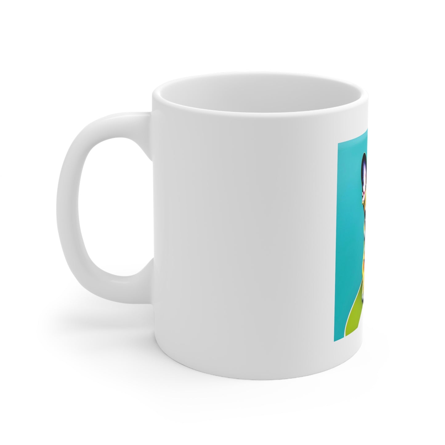 Frenchie on a Skateboard #2 Ceramic Mug 11oz