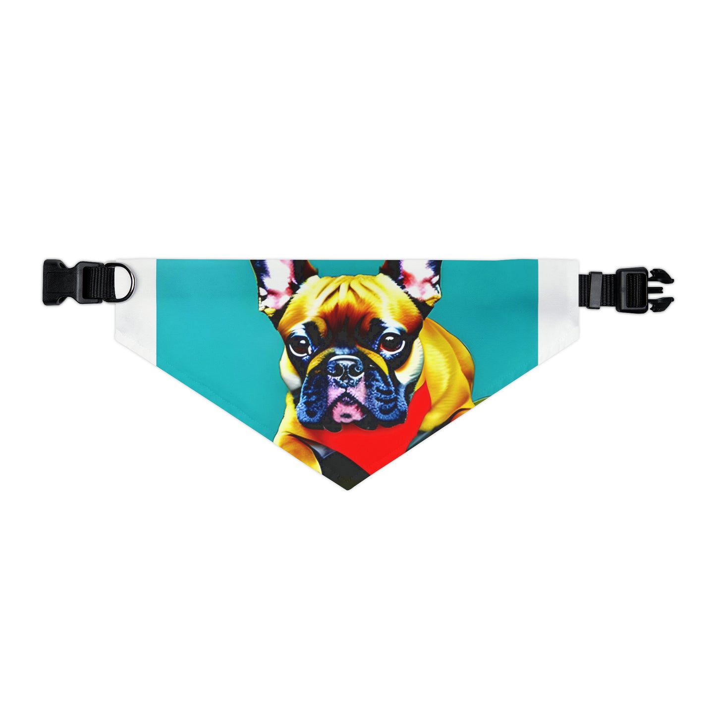 Frenchie on a Skateboard #2 Pet Bandana Collar