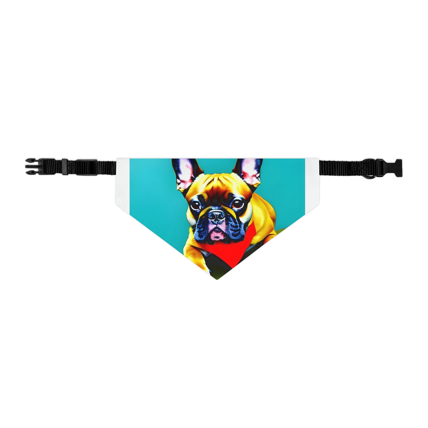 Frenchie on a Skateboard #2 Pet Bandana Collar